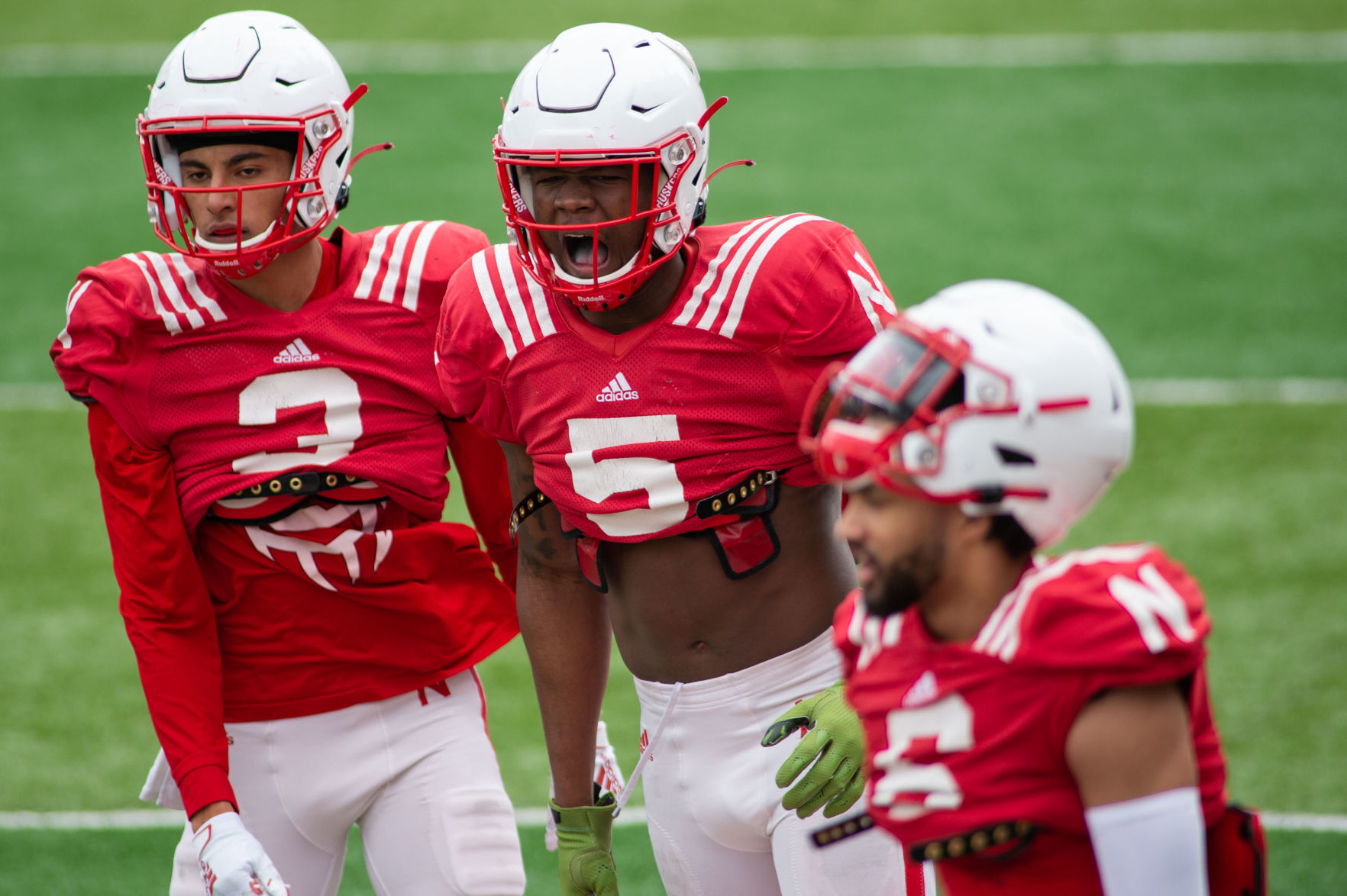 Nebraska football practice, 4.17